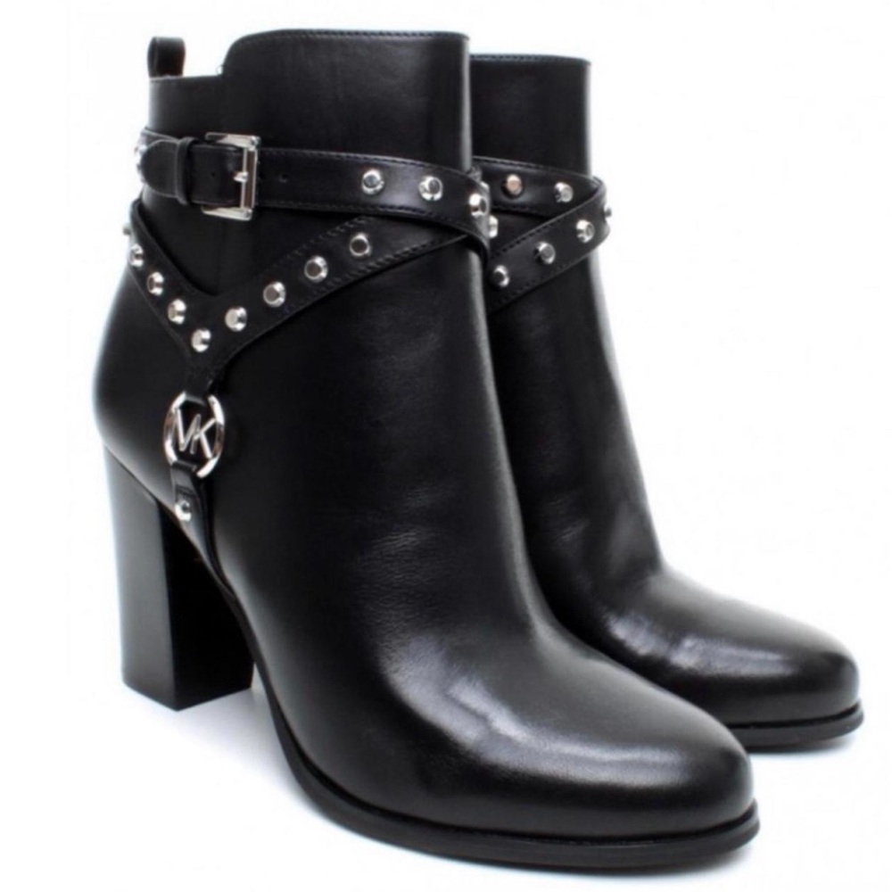 Michael Kors Studded Leather Ankle Boots